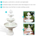 Sunnydaze 3-Tier Outdoor Water Fountain with Fruit Top - White - 52" H FC-73918
