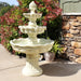 Sunnydaze 3-Tier Pineapple Garden Fountain - White - 51" H FC-73903