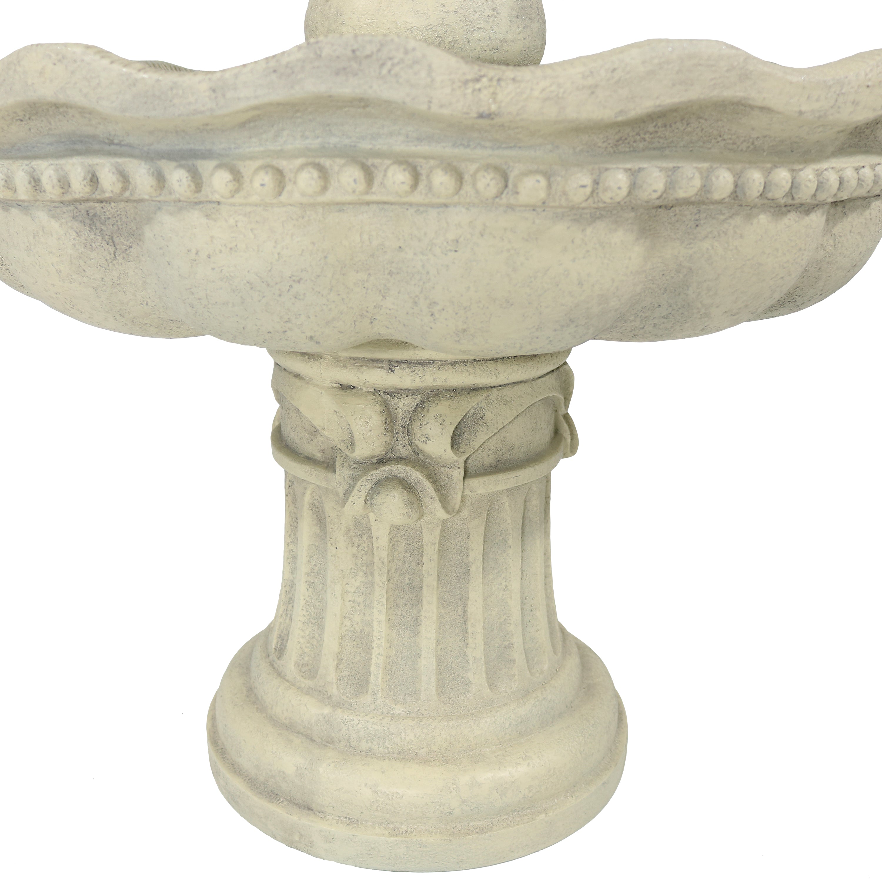 Sunnydaze 3-Tier Pineapple Garden Fountain - White - 51" H FC-73903