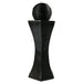 Sunnydaze 31" Black Pedestal and Ball Solar with Battery Backup Fountain SL-0407B