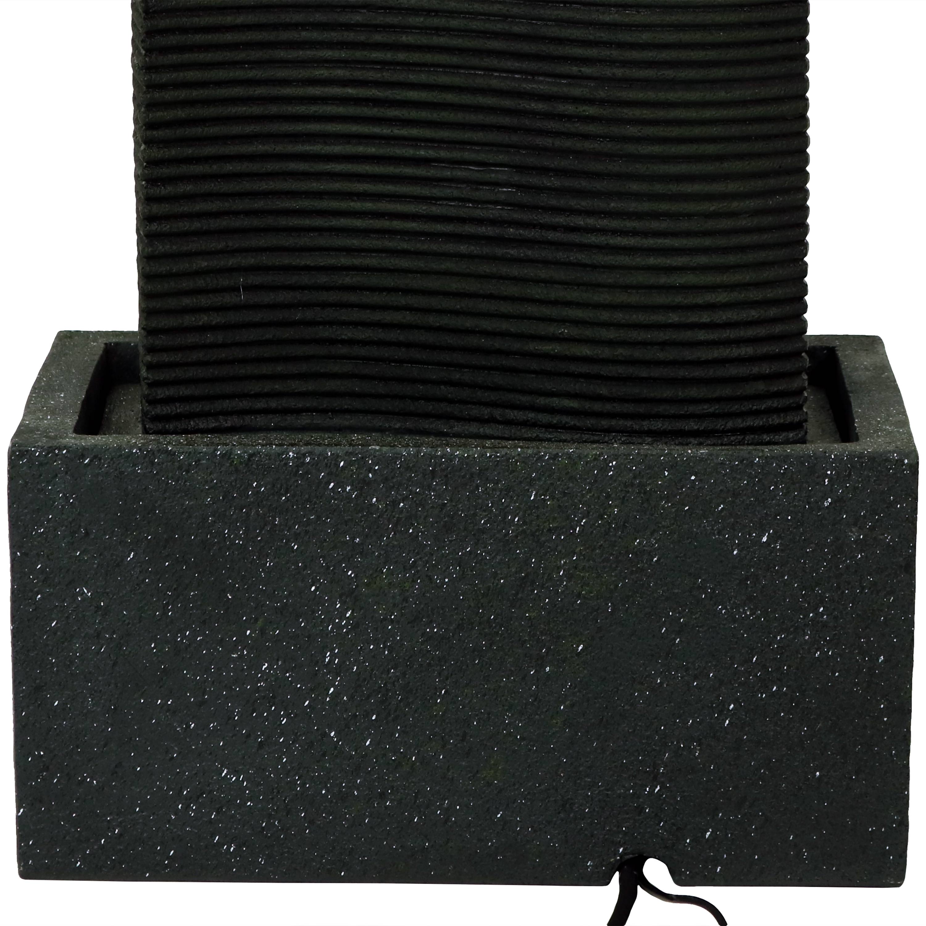 Sunnydaze 31" Rippling Tower Outdoor Water Fountain SSS-183