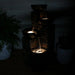 Sunnydaze 34" Staggered Pottery Bowls Tiered Outdoor Fountain with Lights SSS-244