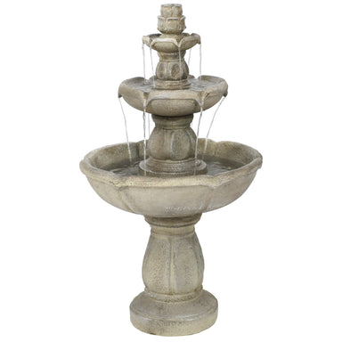 Sunnydaze 35" H Birds' Delight Outdoor Water Fountain with Pump FC-73528
