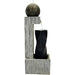 Sunnydaze 35" Modern Artistry Outdoor Water Fountain with LED Lights SSS-176