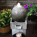Sunnydaze 35" Modern Artistry Outdoor Water Fountain with LED Lights SSS-176