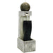Sunnydaze 35" Modern Artistry Outdoor Water Fountain with LED Lights SSS-176