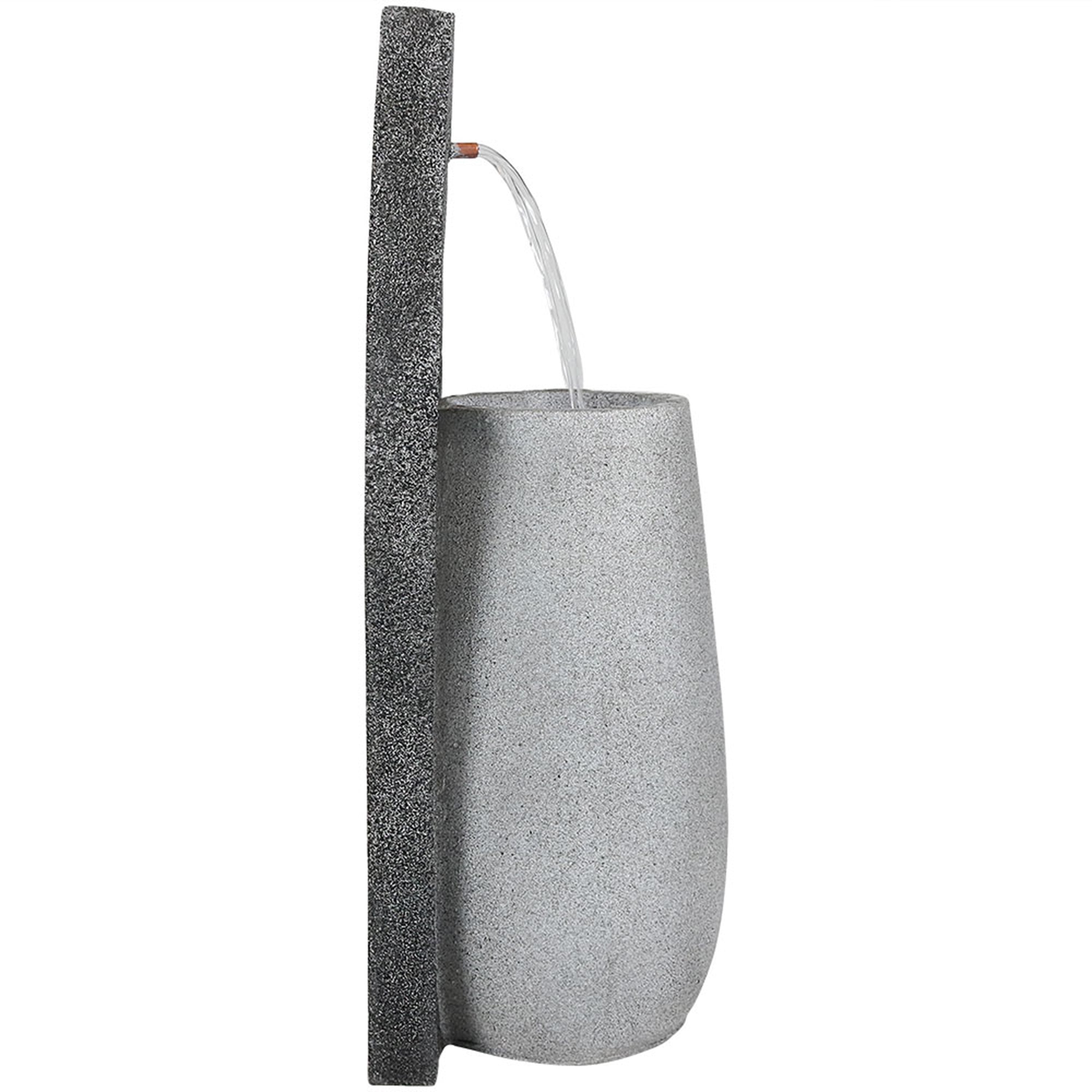 Sunnydaze 35" Three Stream Monterno Outdoor Fountain with LED Light XCA-13302