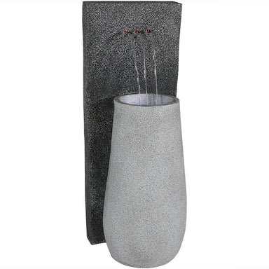 Sunnydaze 35" Three Stream Monterno Outdoor Fountain with LED Light XCA-13302