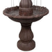 Sunnydaze 38" 2-Tier Curved Plinth Outdoor Water Fountain LZH-124