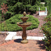 Sunnydaze 38" H Blooming Flower 2-Tier Outdoor Water Fountain GSI-707