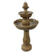 Sunnydaze 38" H Blooming Flower 2-Tier Outdoor Water Fountain GSI-707
