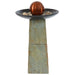 Sunnydaze 38" H Decorative Orb Slate Outdoor Water Fountain GSI-547