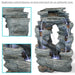 Sunnydaze 39" Dual Cascading Rock Falls Water Fountain with LED Lights and Electric Submersible Pump DW-505