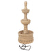 Sunnydaze 39" H Cyprus 3-Tier Polyresin Outdoor Water Fountain