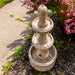 Sunnydaze 39" H Cyprus 3-Tier Polyresin Outdoor Water Fountain