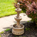Sunnydaze 39" H Cyprus 3-Tier Polyresin Outdoor Water Fountain