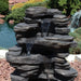Sunnydaze 39" Rock Falls Electric Waterfall Fountain with LED Lights XCA-132311002