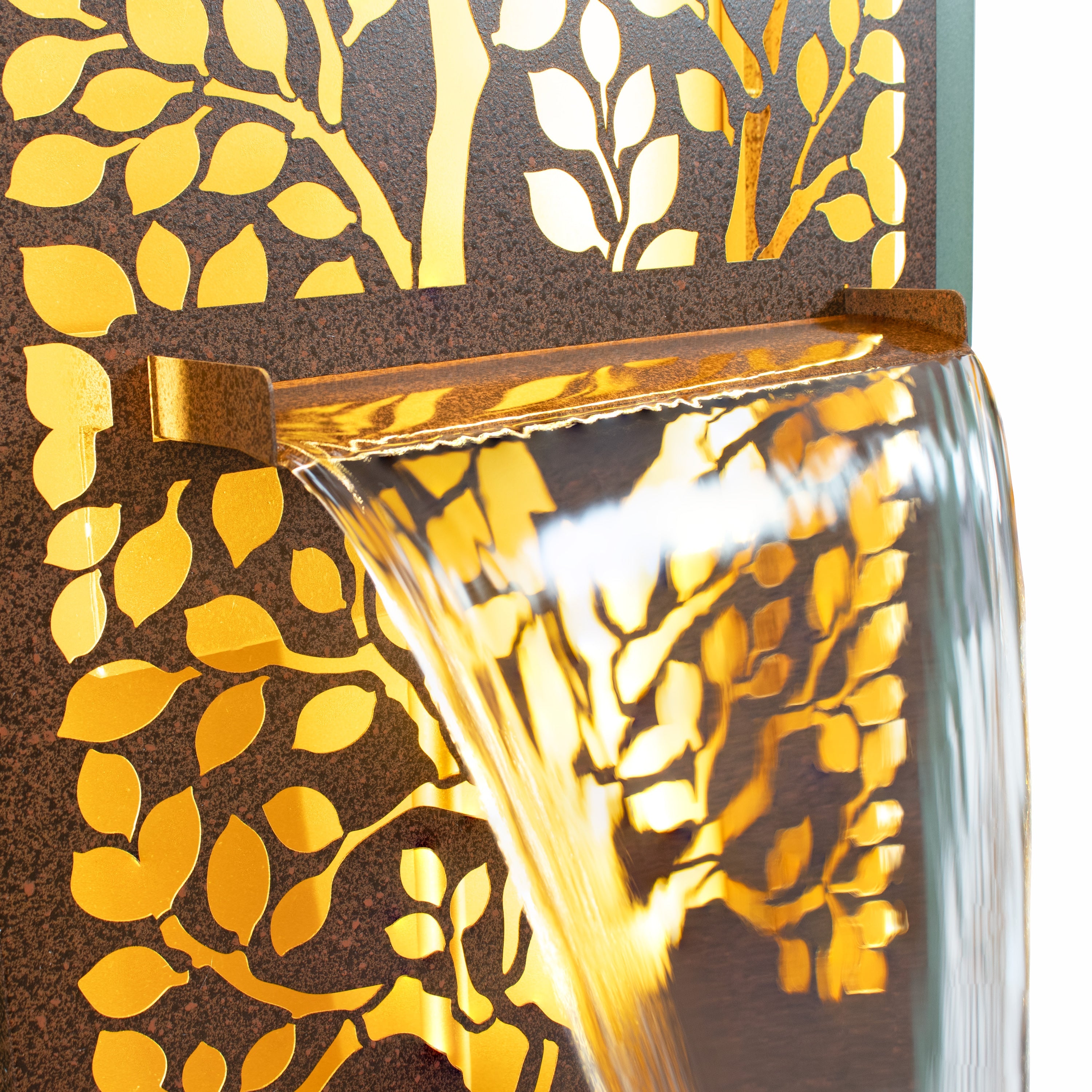 Sunnydaze 41.25" Mighty Oak Outdoor Water Fountain with Lights MCA-2611