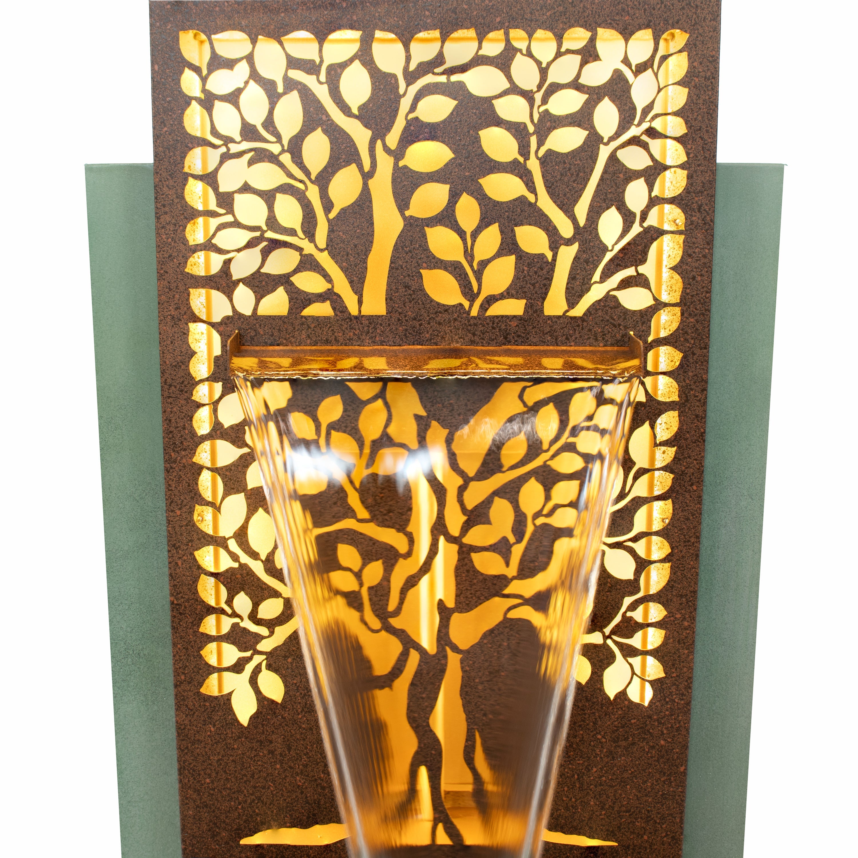 Sunnydaze 41.25" Mighty Oak Outdoor Water Fountain with Lights MCA-2611