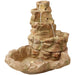 Sunnydaze 41.5" H Lighted Stone Springs Outdoor Water Fountain with LED Lights FC-73882