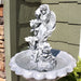 Sunnydaze 42.5" Fairy Flower Solar Outdoor Water Fountain with Battery Backup SL-0277