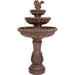 Sunnydaze 43" H 3-Tier Dove Pair Outdoor Water Fountain GSI-774