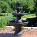 Sunnydaze 43" H Flower Blossom Outdoor Electric 3-Tier Water Fountain