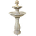Sunnydaze 45" 2-Tier Arcade Solar Outdoor Water Fountain with LED