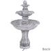 Sunnydaze 45" 3-Tier Outdoor Water Fountain Mediterranean Reinforced Concrete FWD-426