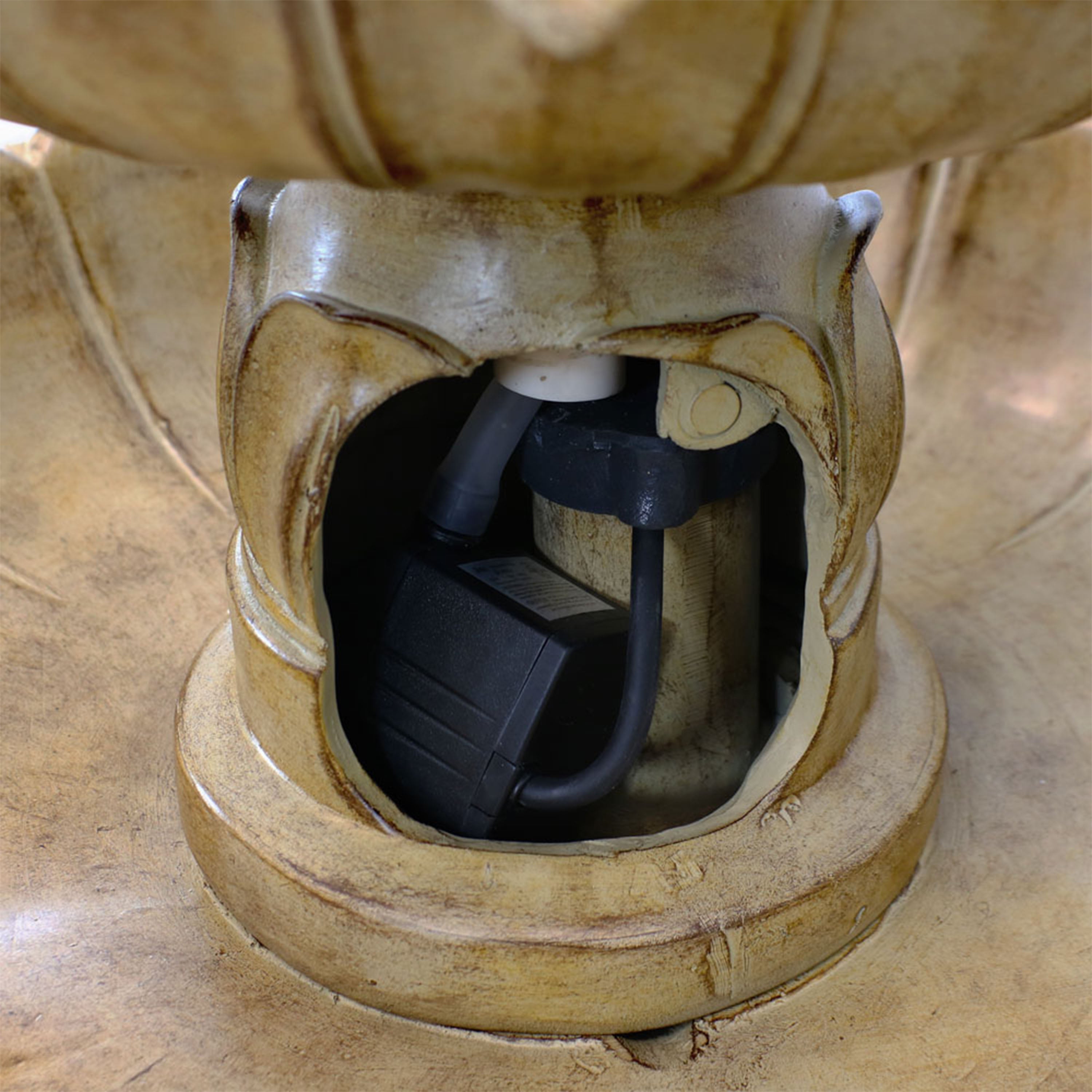 Sunnydaze 46" Classic Tulip 3-Tier Electric Water Fountain