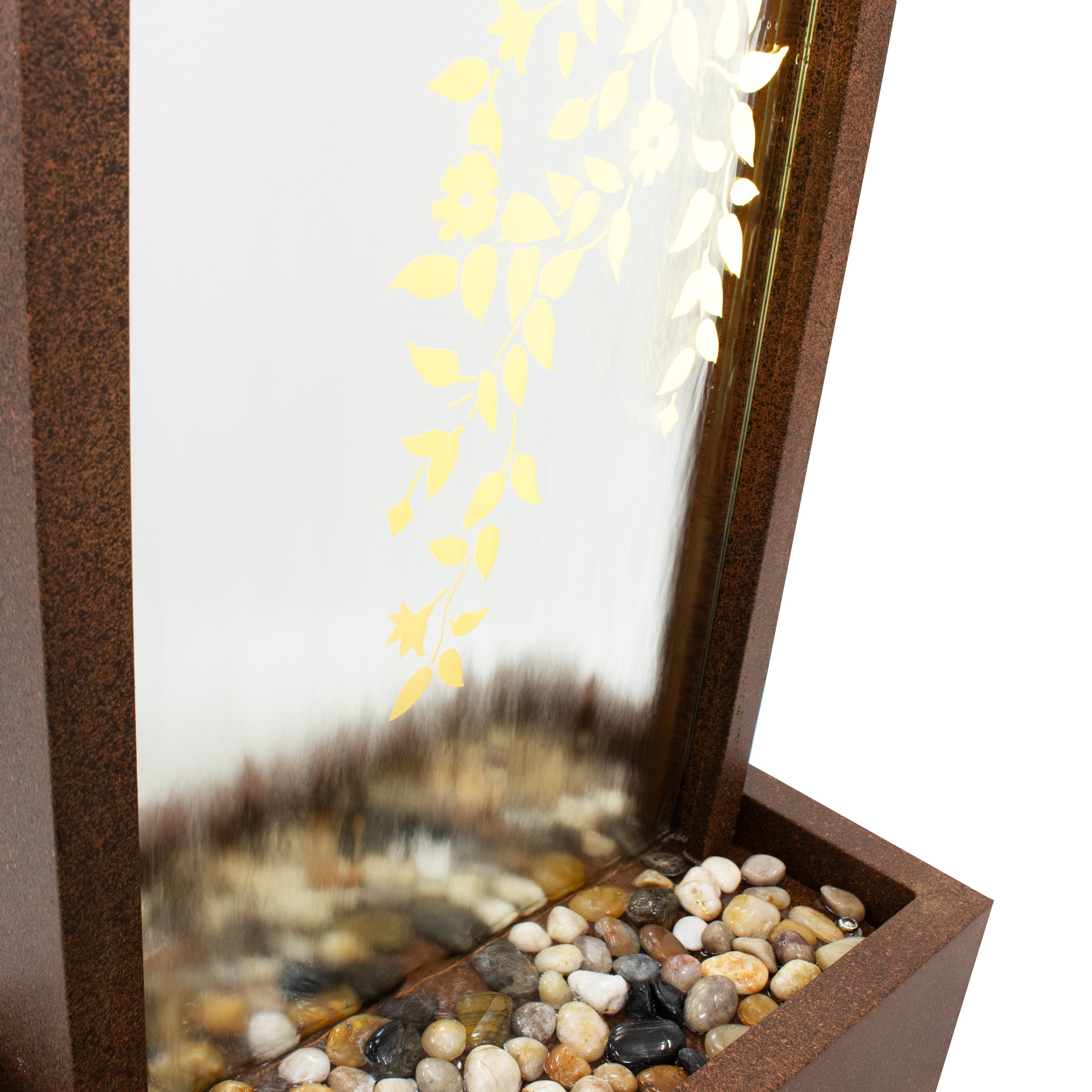 Sunnydaze 47.25" Wisteria Vines Outdoor Water Fountain with Lights MCA-2851