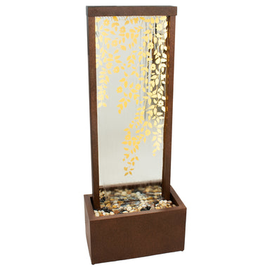 Sunnydaze 47.25" Wisteria Vines Outdoor Water Fountain with Lights MCA-2851