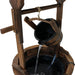 Sunnydaze 48" H Old-Fashioned Wood Wishing Well Fountain with Liner DSL-086