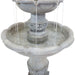 Sunnydaze 50" 2-Tier Outdoor Water Fountain French Garden Design FWD-433
