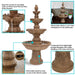 Sunnydaze 52" H 4-Tier Pineapple Outdoor Water Fountain