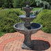 Sunnydaze 55" H Classic Designer 3-Tier Outdoor Water Fountain