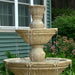Sunnydaze 55" H Classic Designer 3-Tier Outdoor Water Fountain