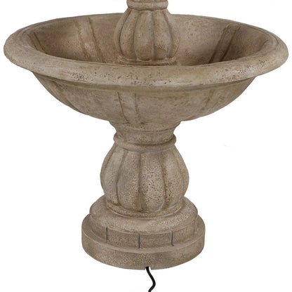 Sunnydaze 61" H 3-Tier Cornucopia Outdoor Water Fountain LZH-087