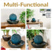 Sunnydaze 7" Indoor Ceramic Tabletop Water Fountain with Orb