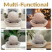 Sunnydaze 7" Indoor Ceramic Tabletop Water Fountain with Orb