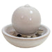 Sunnydaze 7" Indoor Ceramic Tabletop Water Fountain with Orb