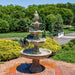 Sunnydaze 80" H 4-Tier Grand Courtyard Outdoor Water Fountain