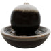 Sunnydaze Ceramic Tabletop 7" Water Fountain with Modern Orb Design SSS-412