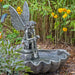 Sunnydaze Fairy Shell Outdoor Water Fountain - 30" H FC-73724