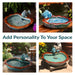 Sunnydaze Glazed Ceramic Fish Outdoor Water Fountain - 7"