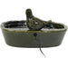 Sunnydaze Green Glazed Ceramic Solar Water Fountain - Frog