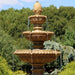 Sunnydaze Large 4-Tier Outdoor Water Fountain with LED Light - 65" GSI-781