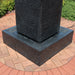 Sunnydaze Large Pillar 40" H Outdoor Water Fountain with LED Lights LZH-027