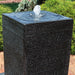 Sunnydaze Large Pillar 40" H Outdoor Water Fountain with LED Lights LZH-027