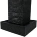 Sunnydaze Large Pillar 40" H Outdoor Water Fountain with LED Lights LZH-027